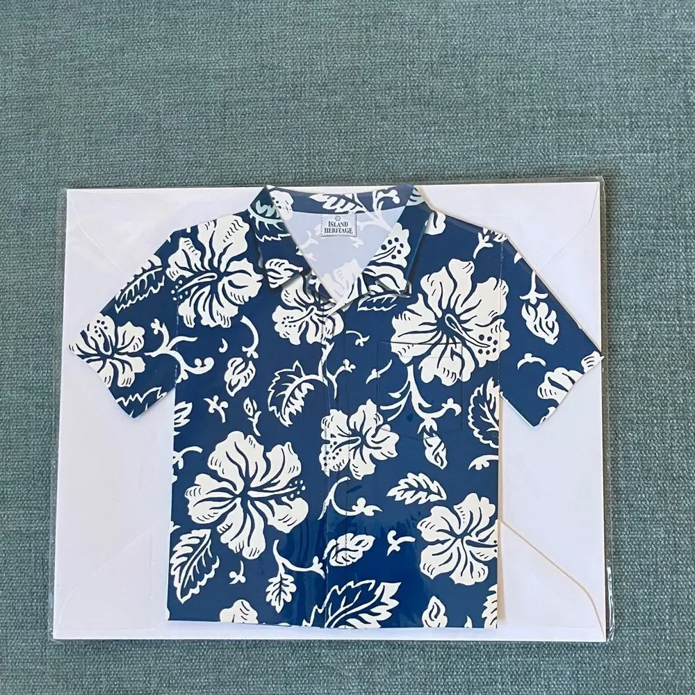 Hawaiian Shirt Stationery Card